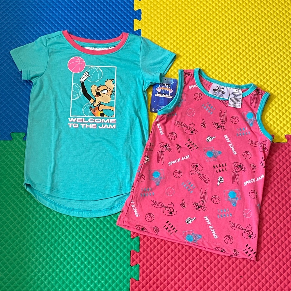 Girl clothes Space Jam matching set size 5